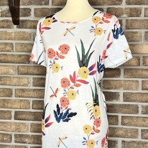 SHEIN Size Large Floral T-shirt Dress.